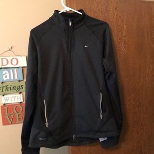 Black large Nike Dry fit zip up